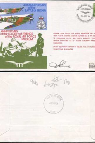 C90b 10th Ann Society of Friends of the RAF Museum Signed Sqn Ldr D Holme