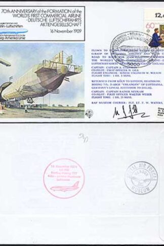 FF8bb Worlds 1st Commercial Airline Pilot N. Gill Signed
