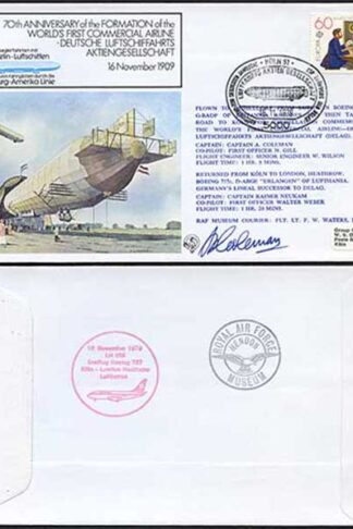 FF8ba Worlds 1st Commercial Airline Captain A Coleman Signed (A)