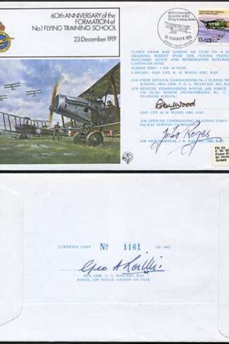FF12c 60th Ann of the Formation of No.1 Flying Training School Signed Cover (A)