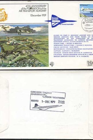 FF13a 40th Ann of the Formation of the Air Transport Auxiliary Standard Cover