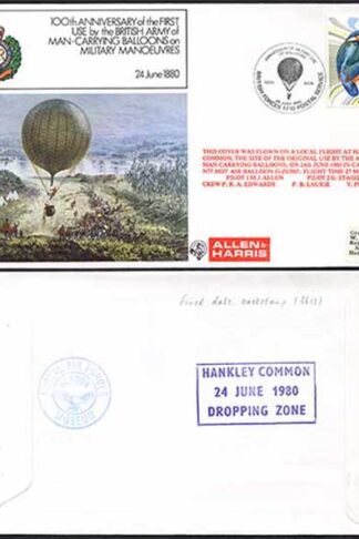 FF17a 100th Ann Man Carrying Balloons on Military Manoeuvres Standard Cover (A)