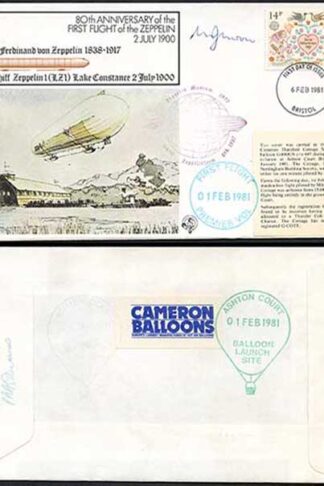 FF18 80th Ann of the 1st Flight of the Zeppelin Signed by Mike Moore