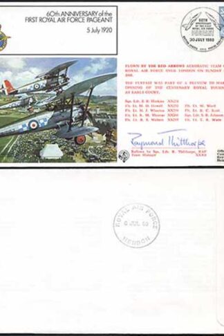 FF19b 60th Ann of the 1st RAF Pageant Signed by Sqn. Ldr. R. Thilthorpe (A)