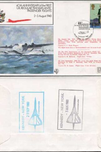 FF21a 1st UK Regular Transatlantic Passenger Flights Standard Cover