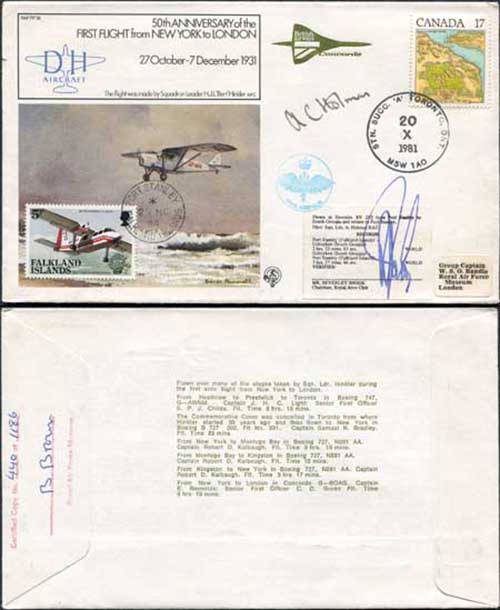 FF36c 1st Flight from New York to London Verified by RAC Chairman (A)