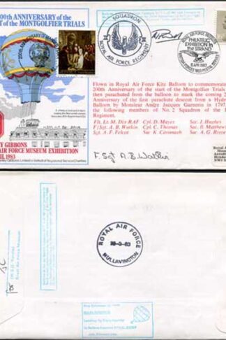 AC5 200th Anniv start Montgolfier trials balloon Signed 2 (B)