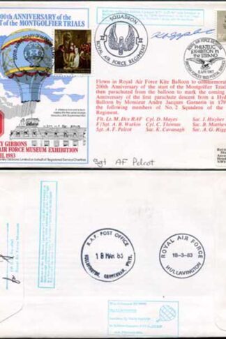 AC5 200th Anniv start Montgolfier trials balloon Signed 2 (C)