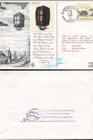 AC11a 200th Ann 1st Manned Aerial Voyage from British Soil Signed by Joe Philip