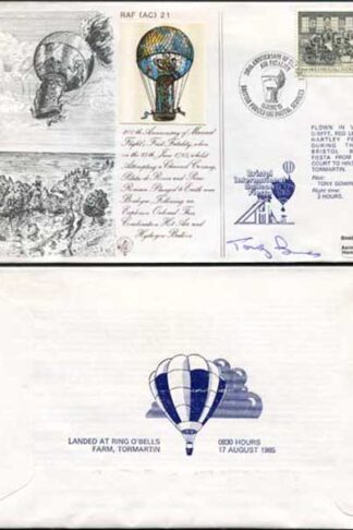 AC21b 200th Ann Manned Flights 1st Fatality Pilot Signed