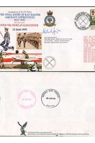 AC84c Final Entry RAF Halton Aircraft Appretices Signed by Sir Michael Armitage