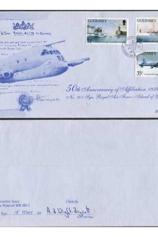 AC40 50th Anniv of Affiliation Guernsey Special 201 Sqn Pmk