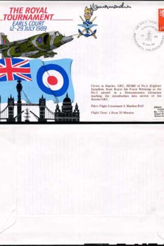 AC39bM The Royal Tournament Earls Court Signed by J. Mardon