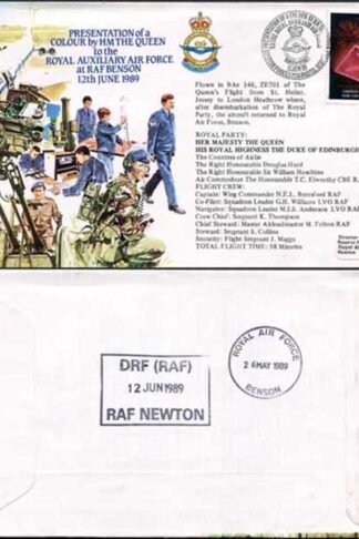 AC37a Presentation of a Colour by HM The Queen Standard Cover (B)