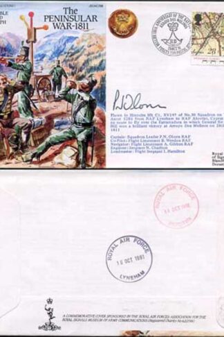 AC56 The Peninsula War 1811 The Gamble Radiated Telegraph Pilot Signed Cover