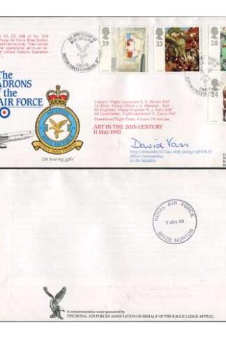 RAFFDC11 Squadrons of RAF Set of 4 Art in the 20th Century Signed by D.C. Vass