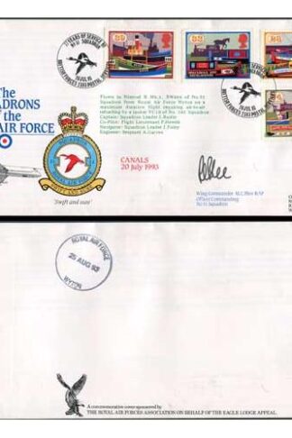 RAFFDC13 Squadrons of RAF Canals Signed by M.C. Blee