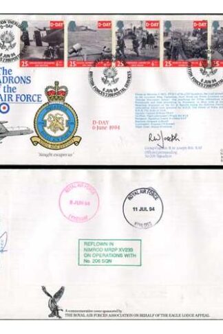 RAFFDC21 Squadrons of RAF D-Day Signed by R.W. Joseph