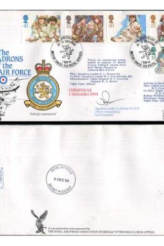 RAFFDC25 Squadrons of RAF Christmas Signed by D.L. Prowse