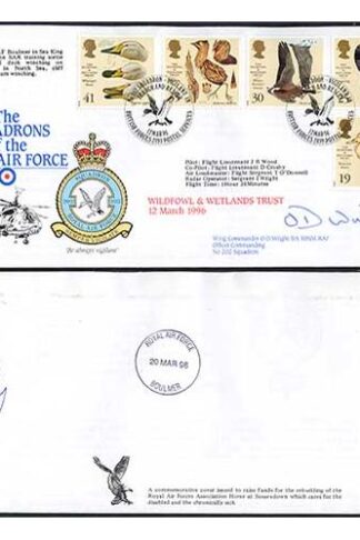 RAFFDC36 The Squadrons of the RAF Woldfowl and Wetlands Trust Signed by O.D Wri