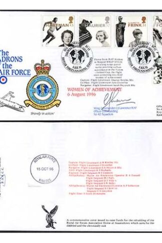 RAFFDC40 The Squadrons of the RAF Women of Achievement Signed by C.J. Lawrence