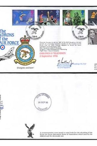 RAFFDC41 The Squadrons of the RAF Childrens Television Signed by M.J. Routeledge
