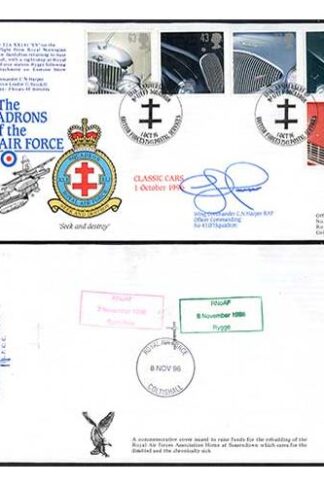 RAFFDC42 The Squadrons of the RAF Classic Cars Signed by C.N. Harper
