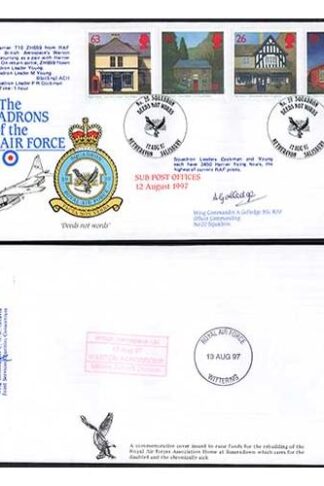 RAFFDC49 The Squadrons of the RAF Sub Post Offices Signed by A. Golledge
