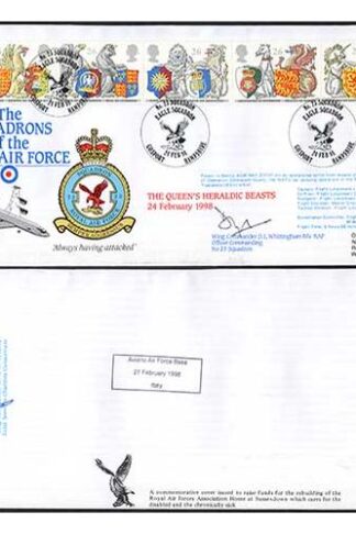 RAFFDC54 RAF The Queens Heraldic Beasts Signed by D.L. Whittingham