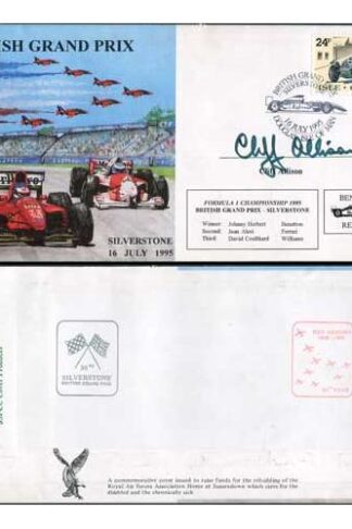 JS(CC)7B British Grand Prix Signed by Cliff Allison