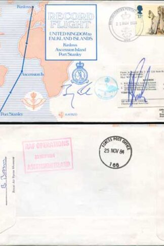 RD3a Falkland Islands to UK Signed by Pilot and chairman (C)