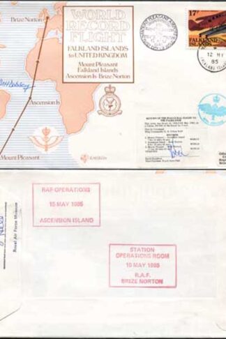 RD6a Falkland Islands to UK Signed by Pilot/Crew Member (A)