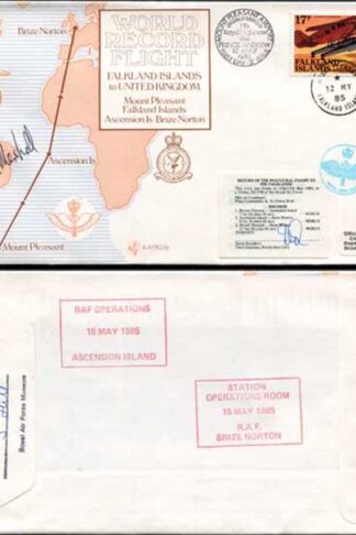 RD6a Falkland Islands to UK Signed by Pilot/Crew Member (B)