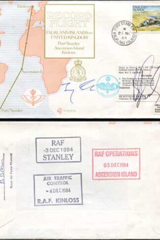 RD3a Falkland Islands to UK Signed by Pilot and chairman (A)