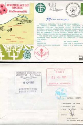 RD8 Remembrance Day Records Signed by Pilot and Navigator (A)