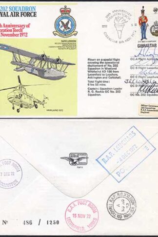 RAF28b No.202 Squadron RAF Signed by R.G. Reekie and Flight Commanders