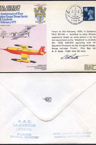 RAFSP7b Royal Aircraft Establishment Pilot Signed (A)