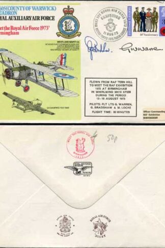 RAFSP2c No.605 (County of Warwick) Both Pilots Signed