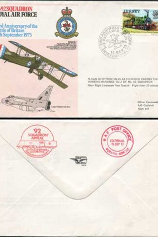 RAF17a No.92 Squadron RAF Standard Cover (A)