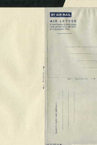 AP2 6d Purple Airmail Lettersheet Solid Address lines Mint