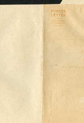 APF6 1 1/2d Brown Forces Airmail Lettersheet Solid Address lines Mint