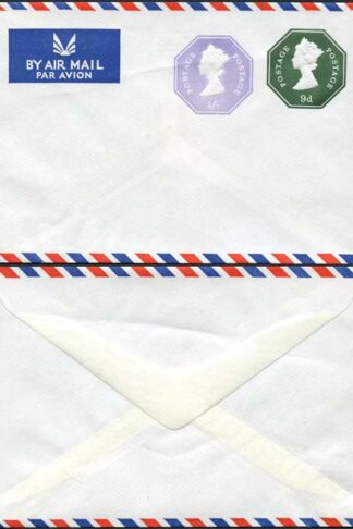ESCP963 1/- Pale Violet and Deep Green Stamped to Order Envelope Mint