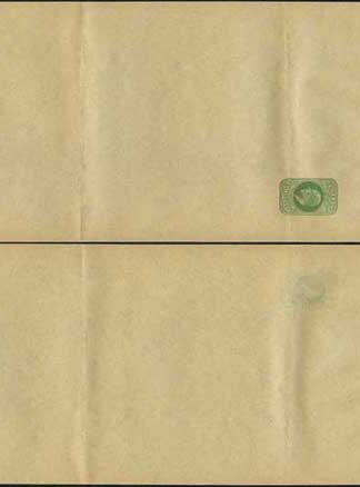 WP21 KEVII 1/2d Yellow Green Newspaper Wrapper Stamp LW5 Mint