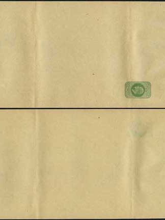 WP21 KEVII 1/2d Yellow Green Newspaper Wrapper Stamp LW5 Mint