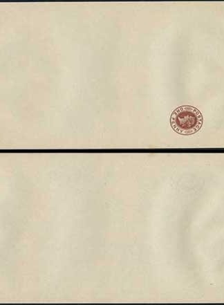WP12 QV 1d Brown Newspaper Wrapper Stamp LW3 Size B Mint