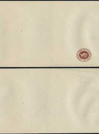 WP12 QV 1d Brown Newspaper Wrapper Stamp LW3 Size B Mint