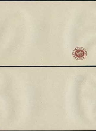 WP12 QV 1d Brown Newspaper Wrapper Stamp LW3 Size B Mint