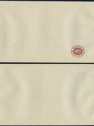 WP12 QV 1d Brown Newspaper Wrapper Stamp LW3 Size B Mint
