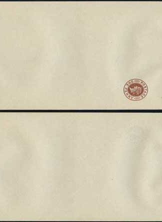 WP12 QV 1d Brown Newspaper Wrapper Stamp LW3 Size B Mint