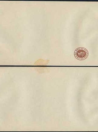 WP12 QV 1d Brown Newspaper Wrapper Stamp LW3 Size B Mint